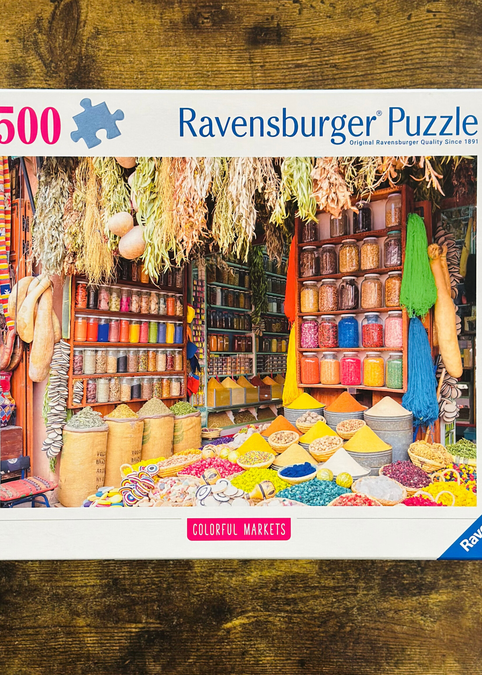 Ravensburger Puzzle - Colorful Spices and Herbs, Morocco (Colorful Markets) 500 Pc.