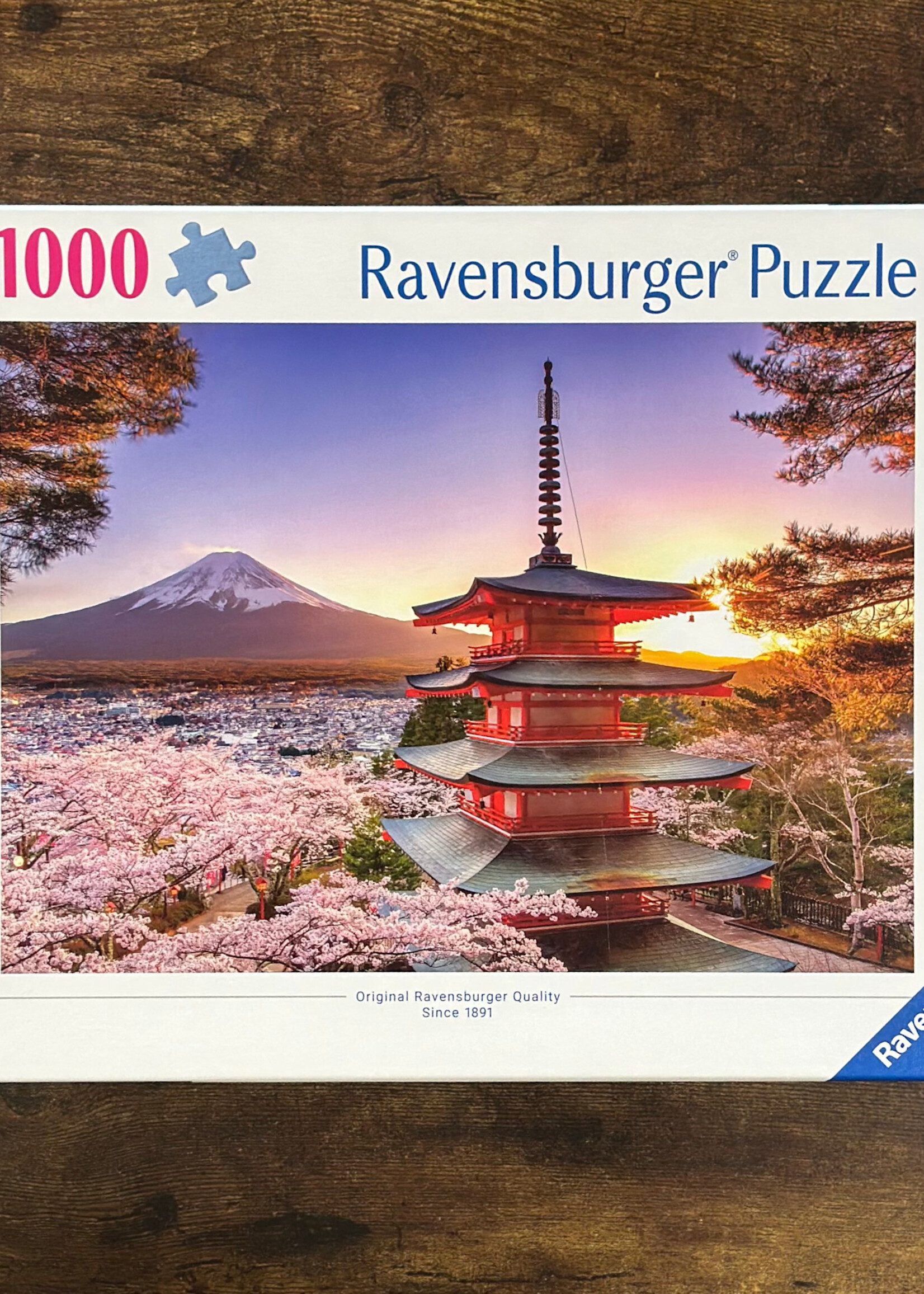 Ravensburger Puzzle - Mount Fuji Cherry Blossom View 1000 Pc.