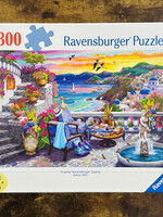 Ravensburger Puzzle - Santorini Sunset 300 Pc.
