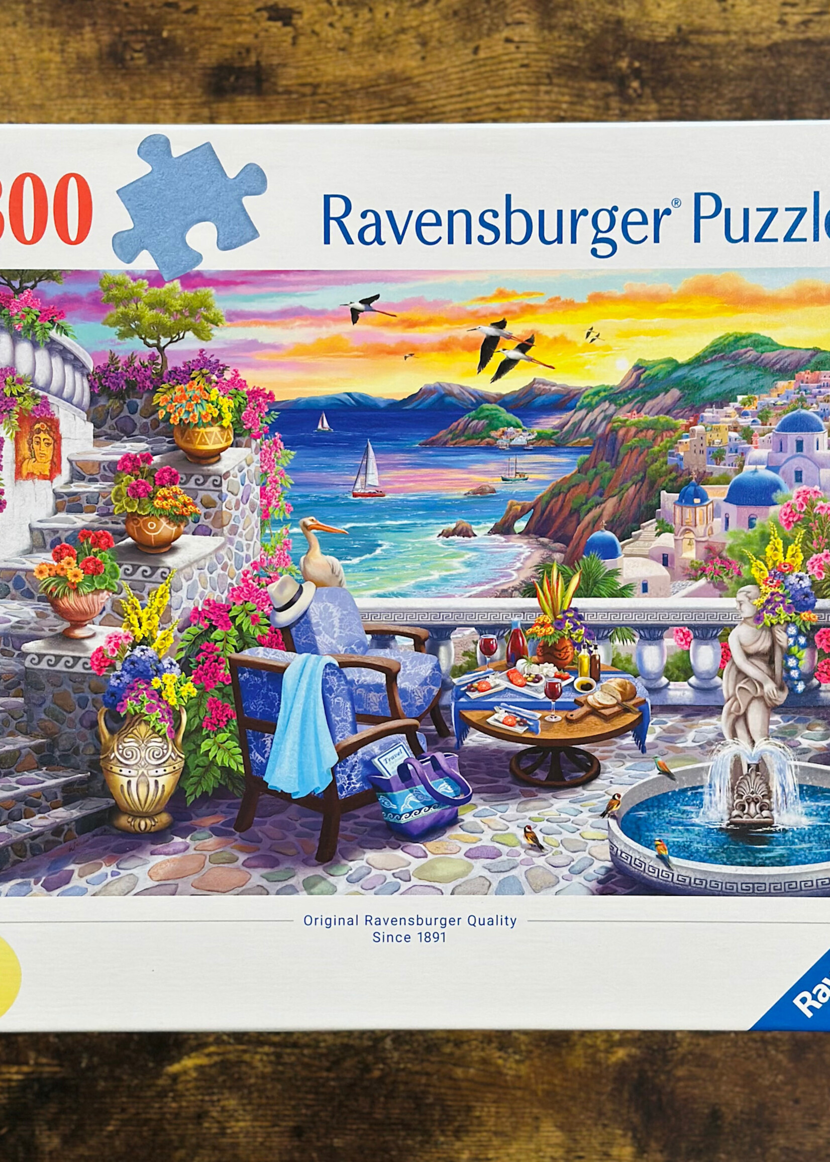 Ravensburger Puzzle - Santorini Sunset 300 Pc.