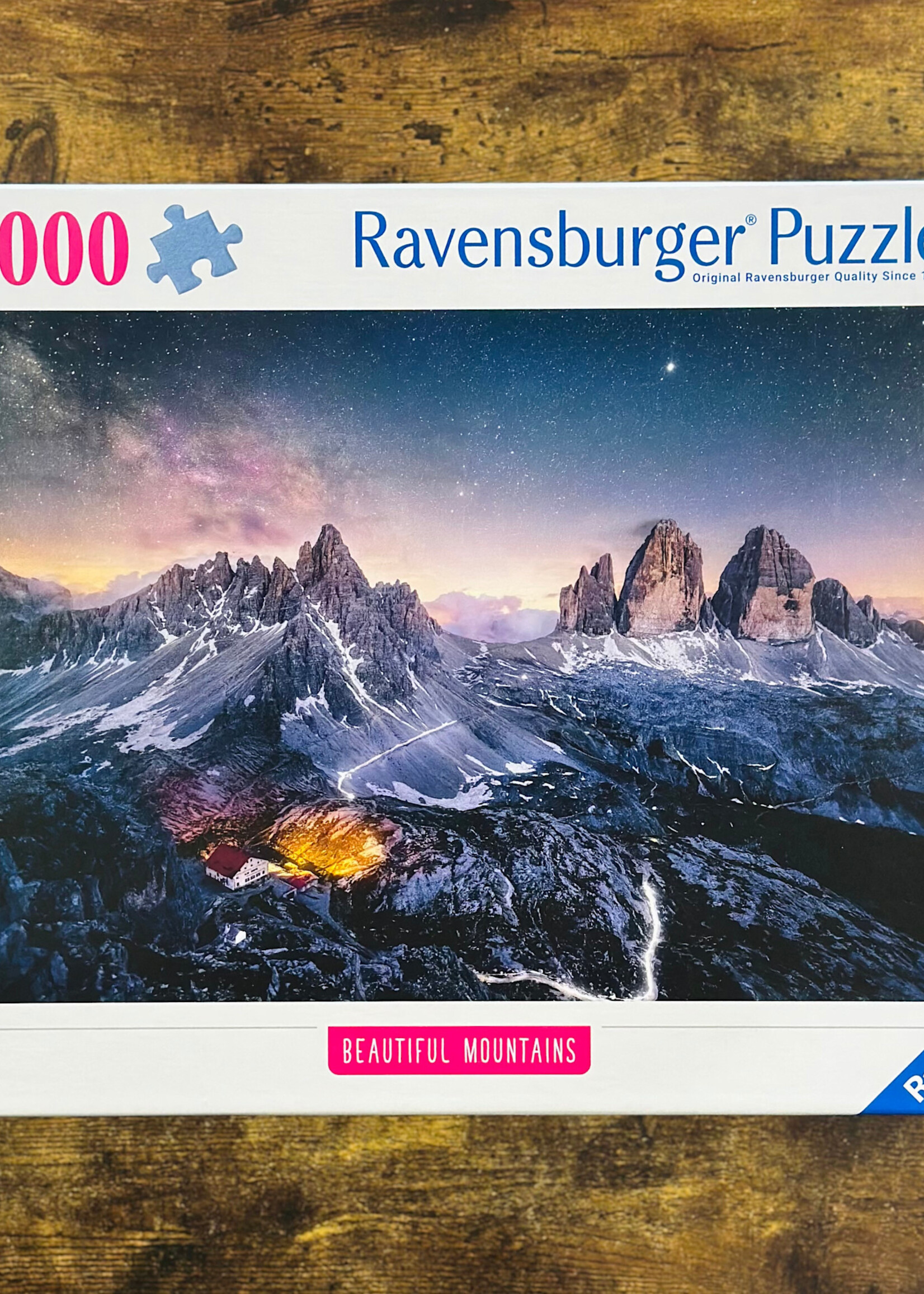 Ravensburger Puzzle - Three Peaks (Beautiful Mountains) 1000 Pc.