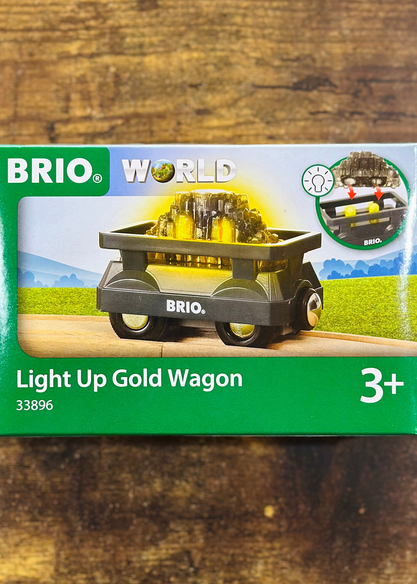 Brio Light-Up Gold Wagon