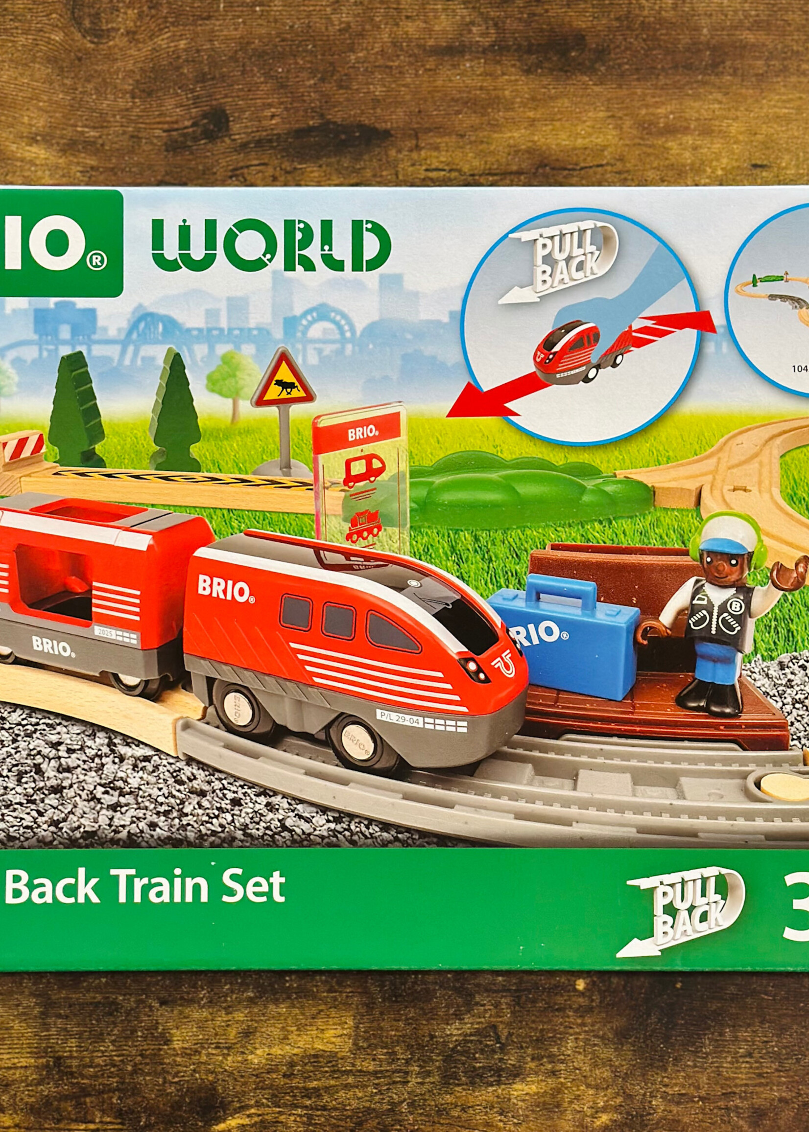 Brio Pull Back Train Set