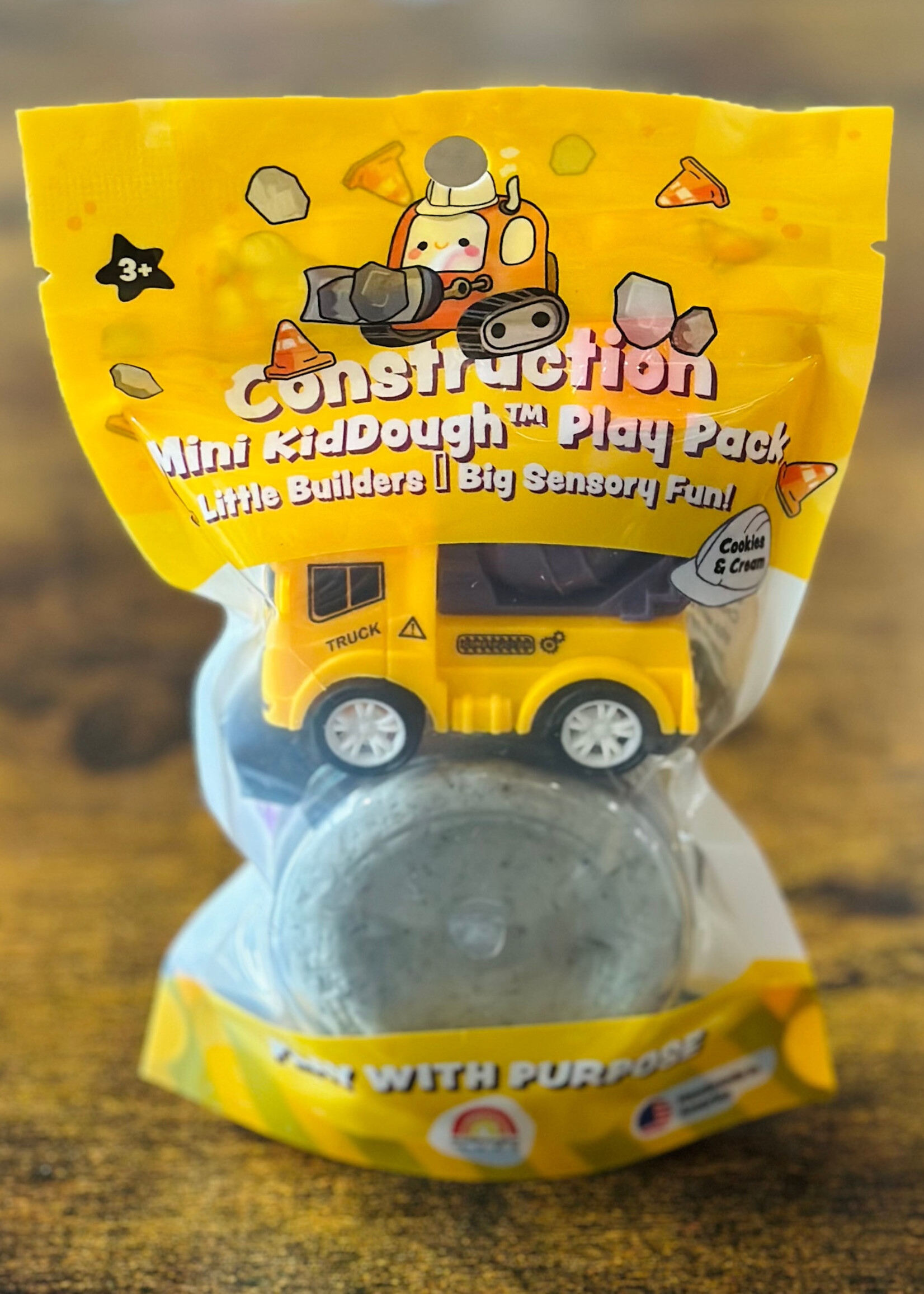 Earth Grown KidDoughs Construction Mini KidDough Play Pack