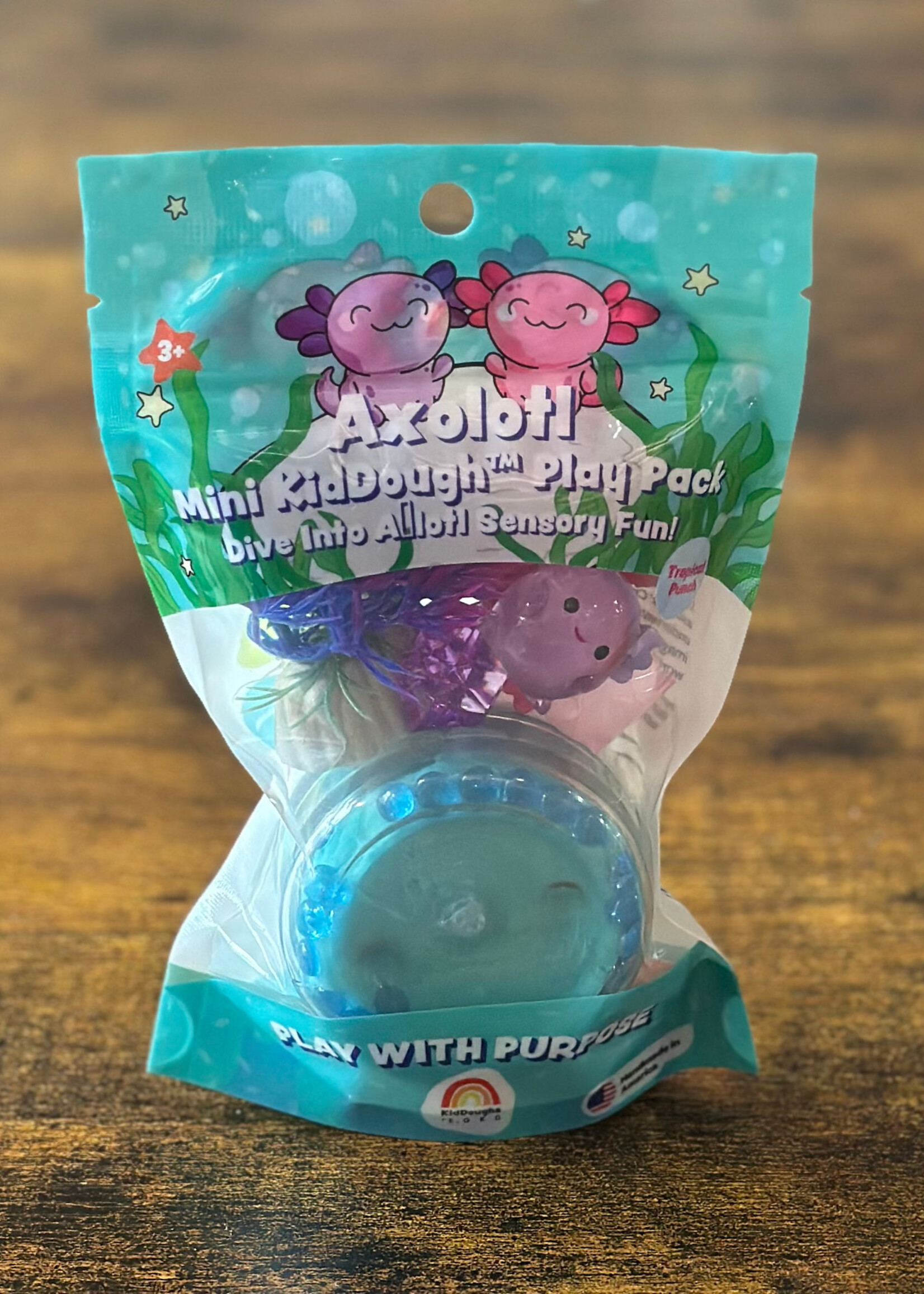 Earth Grown KidDoughs Axolotl Mini KidDough Play Pack