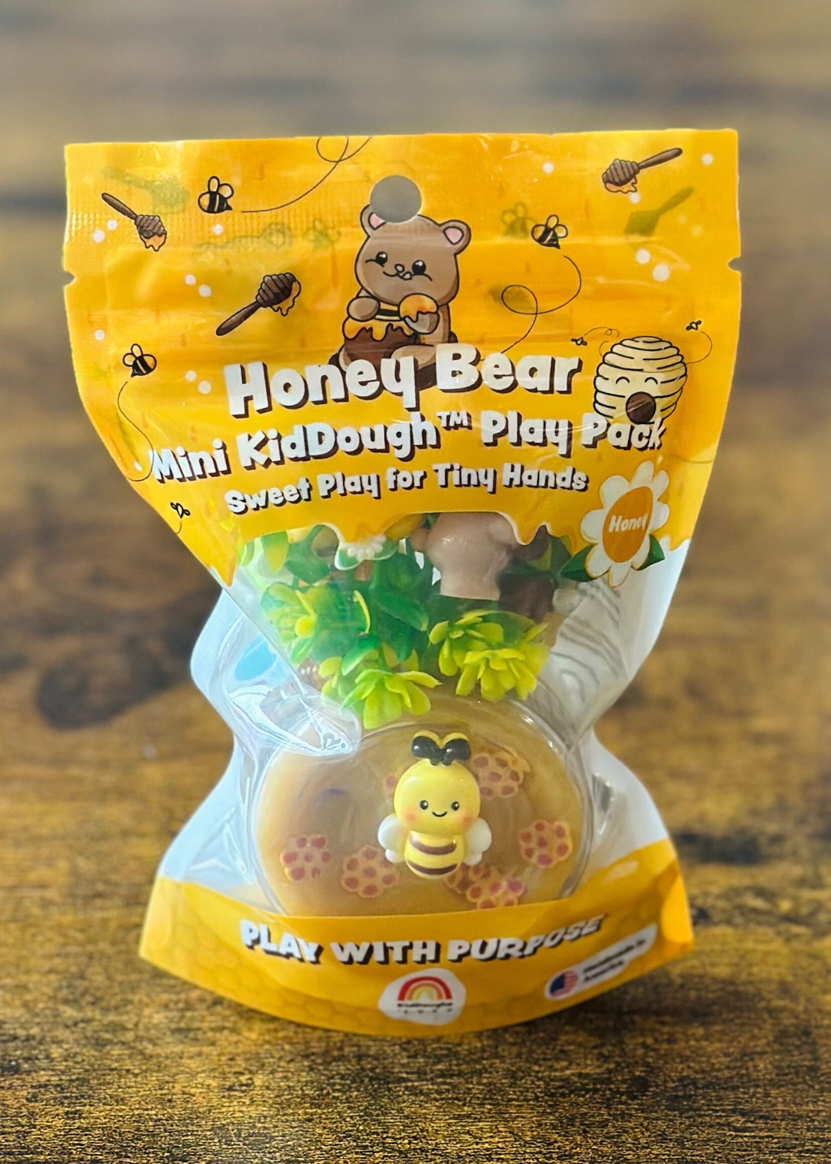Earth Grown KidDoughs Honey Bear Mini KidDough Play Pack