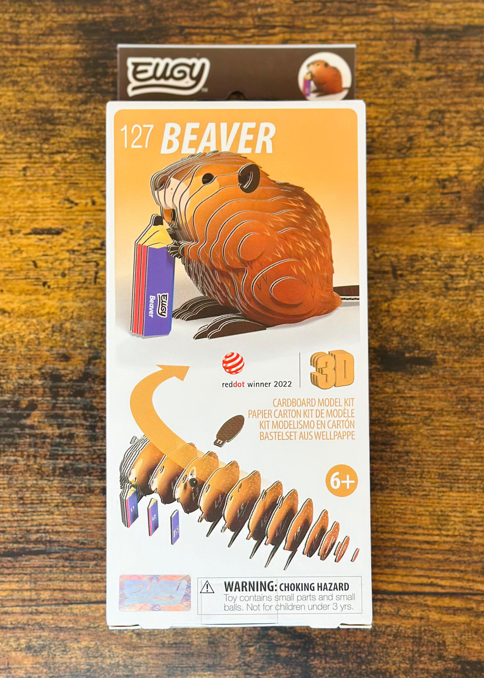 Safari Eugy - Beaver (3D Puzzle)