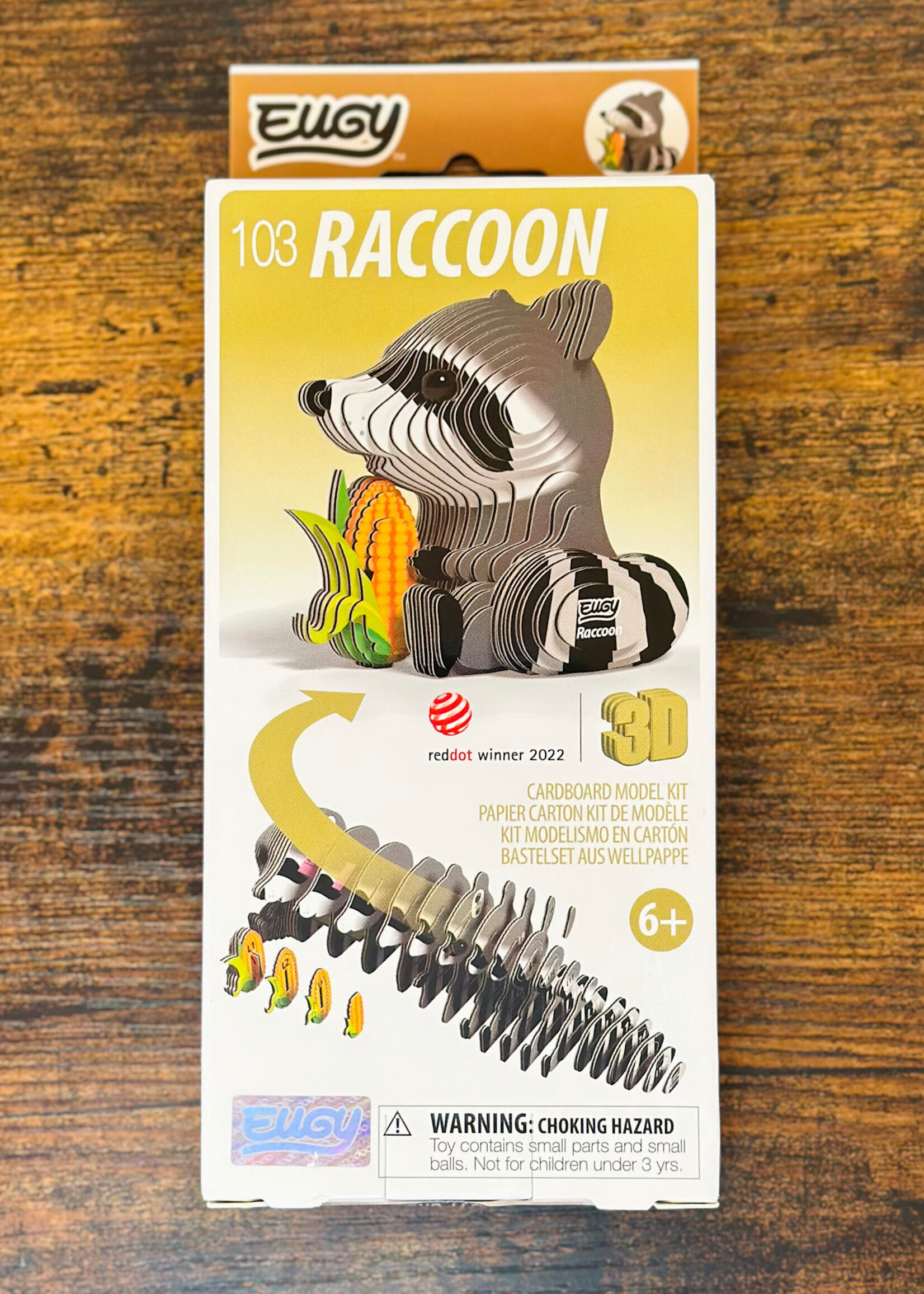Safari Eugy - Raccoon (3D Puzzle)