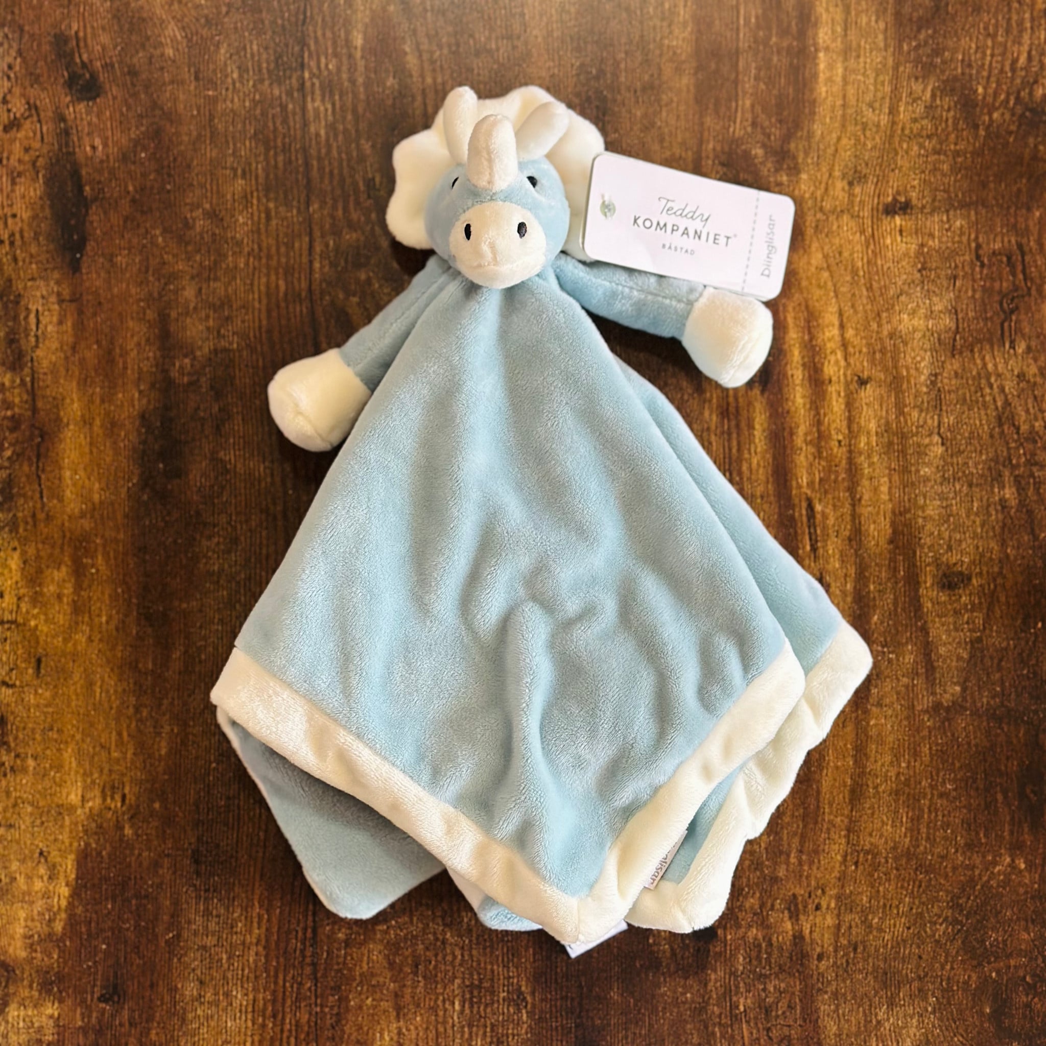 Blanky - Dino (Teal) 10” Long