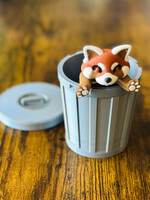 Bumpa Built Red Panda + Trash Can