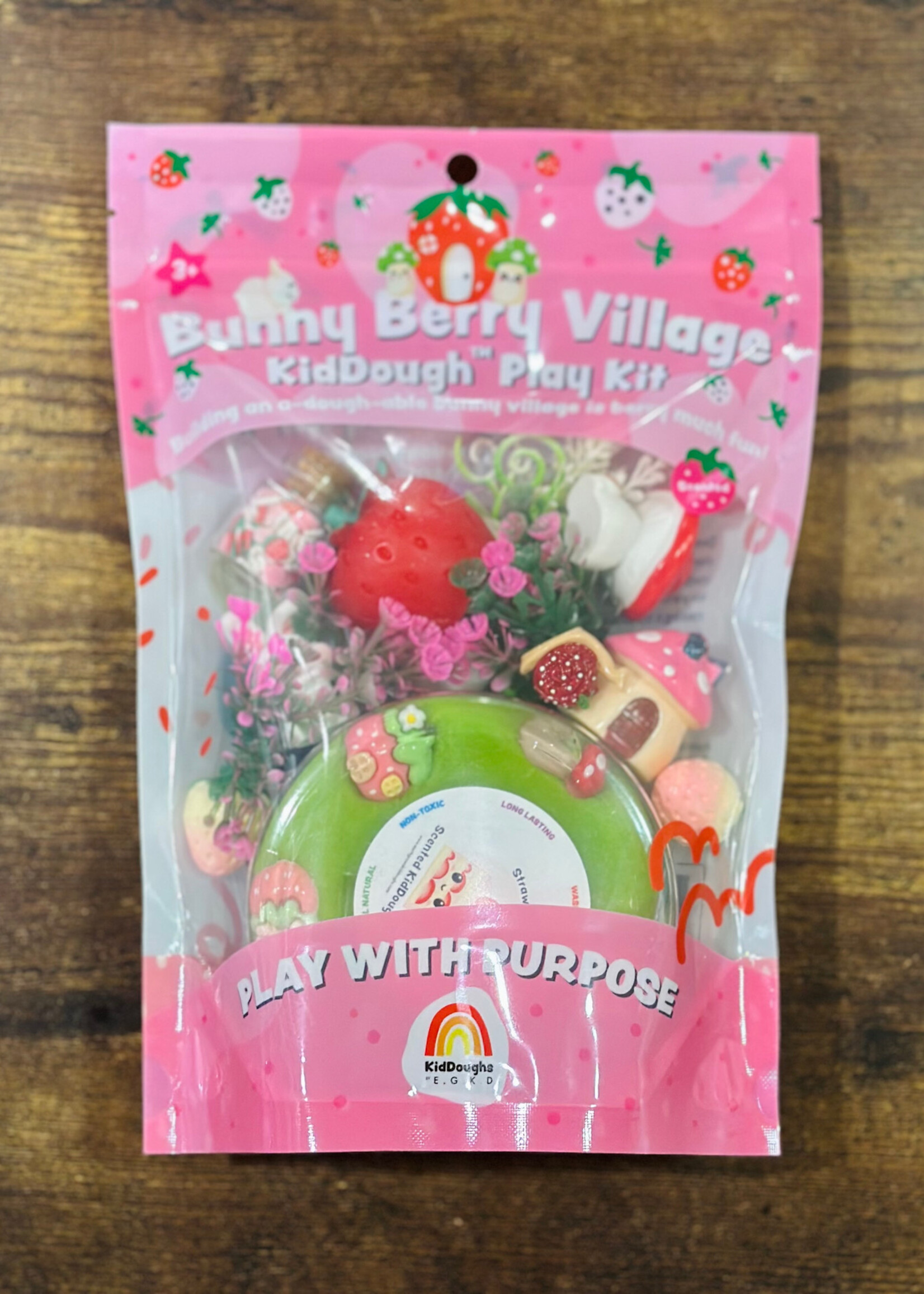 Earth Grown KidDoughs Bunny Berry Village KidDough Play Kit