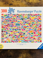 Ravensburger Puzzle - 387 Dogs & One Cat 300 Pc.