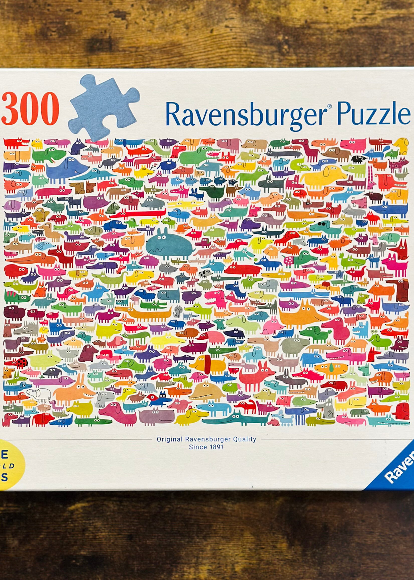 Ravensburger Puzzle - 387 Dogs & One Cat 300 Pc.