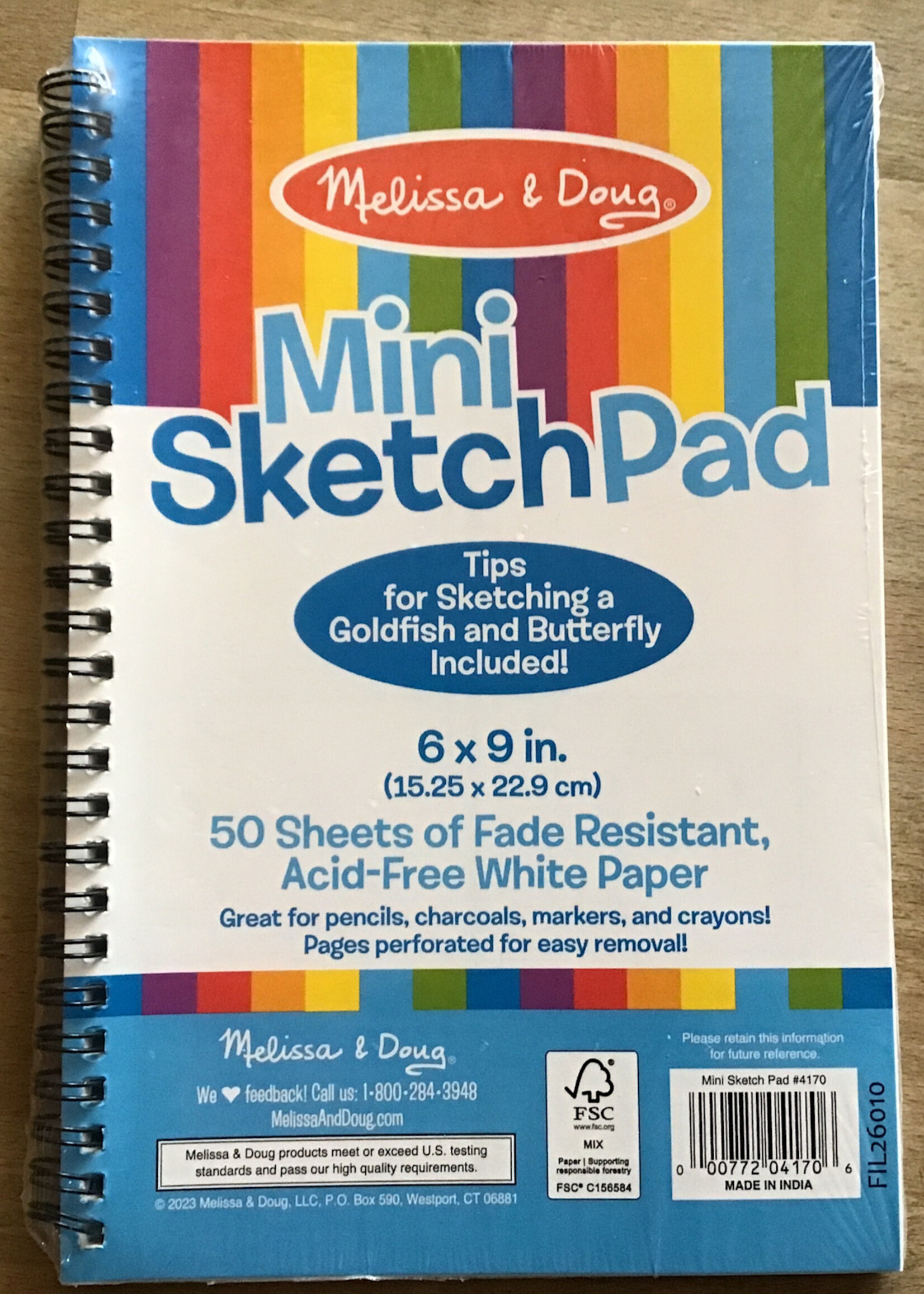 Melissa & Doug Mini Sketch Pad 6X9