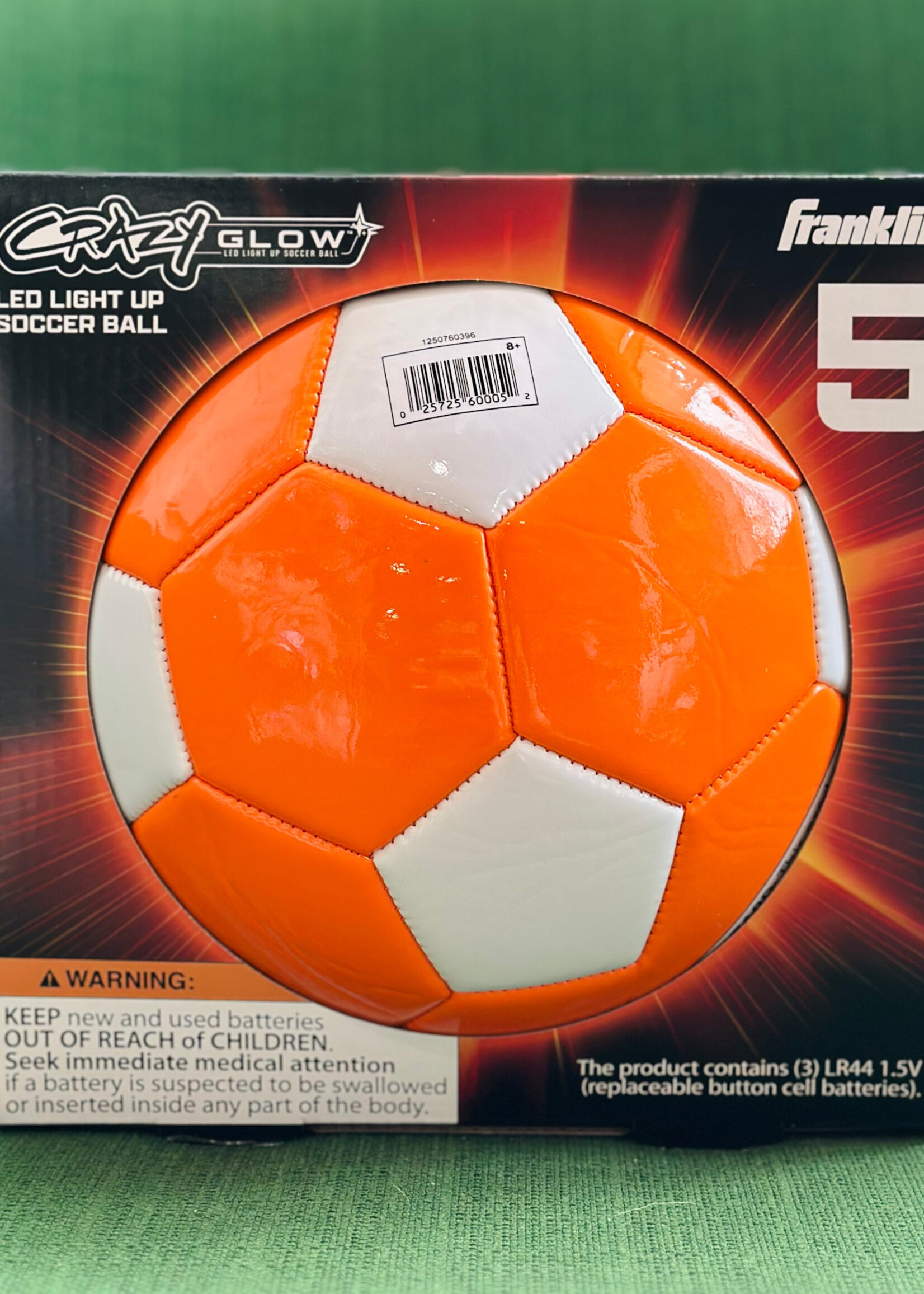 Franklin Crazy Glow LED Light-Up Soccer Ball