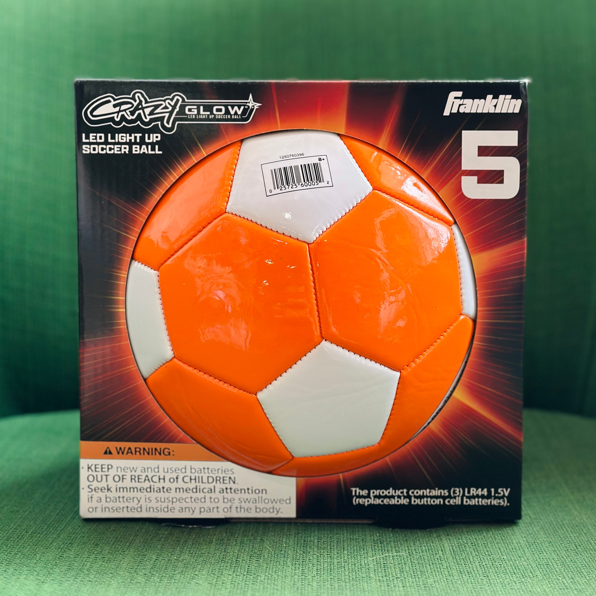 Crazy Glow LED Light-Up Soccer Ball