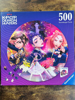 Ravensburger Puzzle - K-Pop Demon Hunters for the Fans! 500 Pc. (Round)