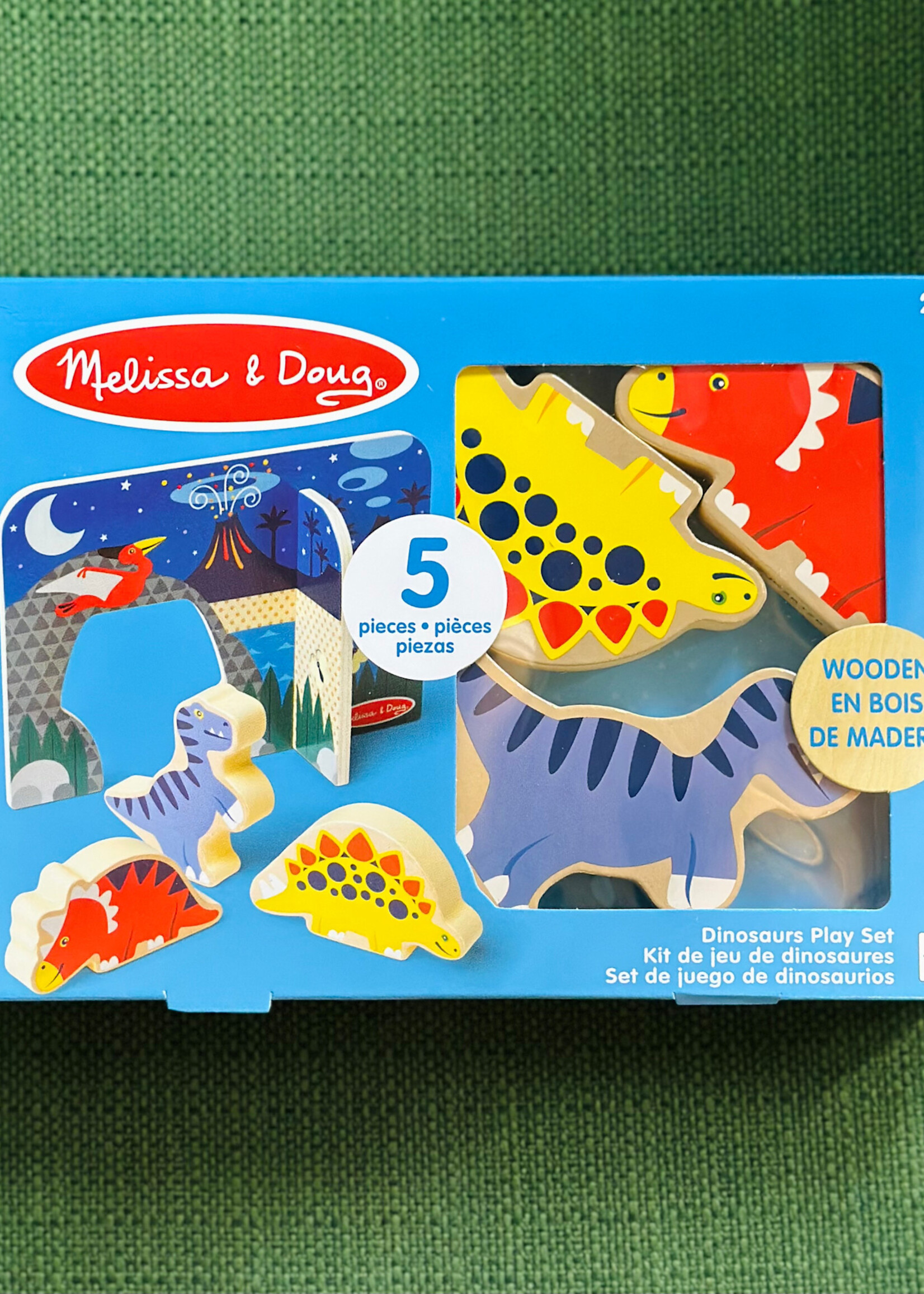 Melissa & Doug Wooden Dinosaurs Play Set