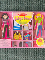 Melissa & Doug Abby & Emma Wooden Magnetic Dress-Up Play Set