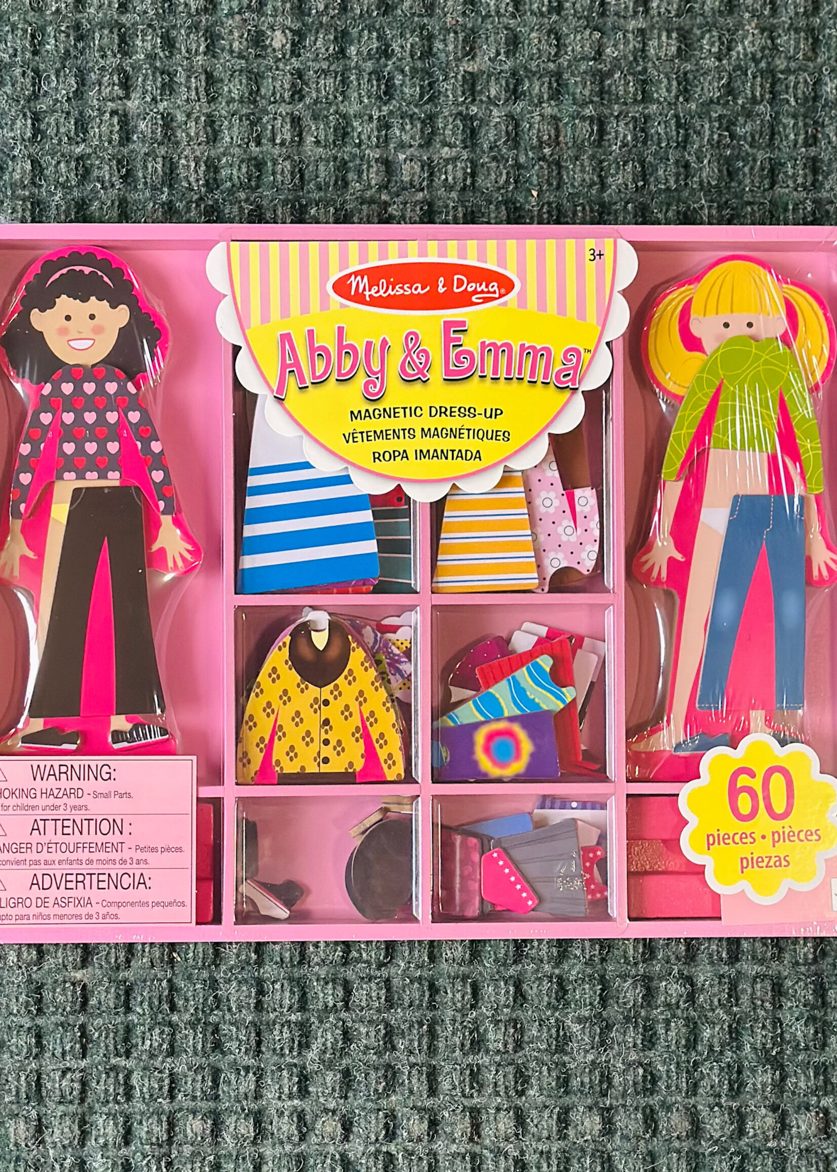 Melissa & Doug Abby & Emma Wooden Magnetic Dress-Up Play Set