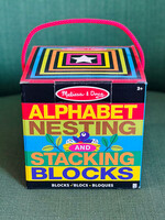 Melissa & Doug Alphabet Nesting and Stacking Blocks