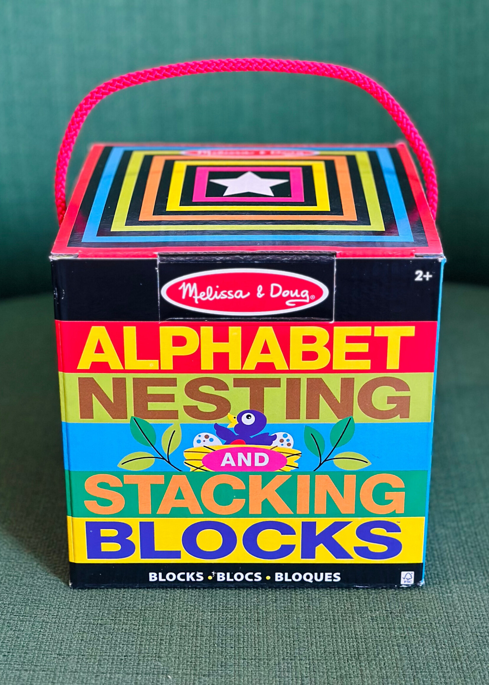 Melissa & Doug Alphabet Nesting and Stacking Blocks
