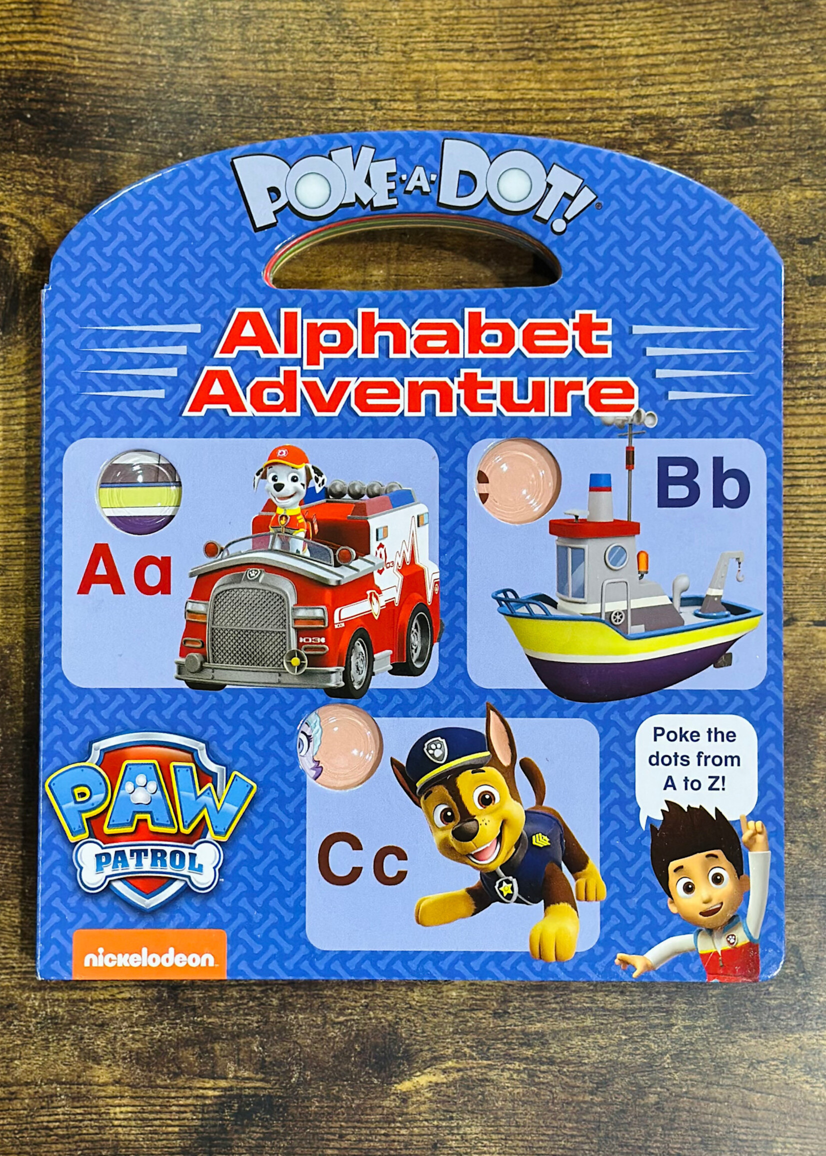 Melissa & Doug Book - Poke-a-Dot! Alphabet Adventure (Paw Patrol)
