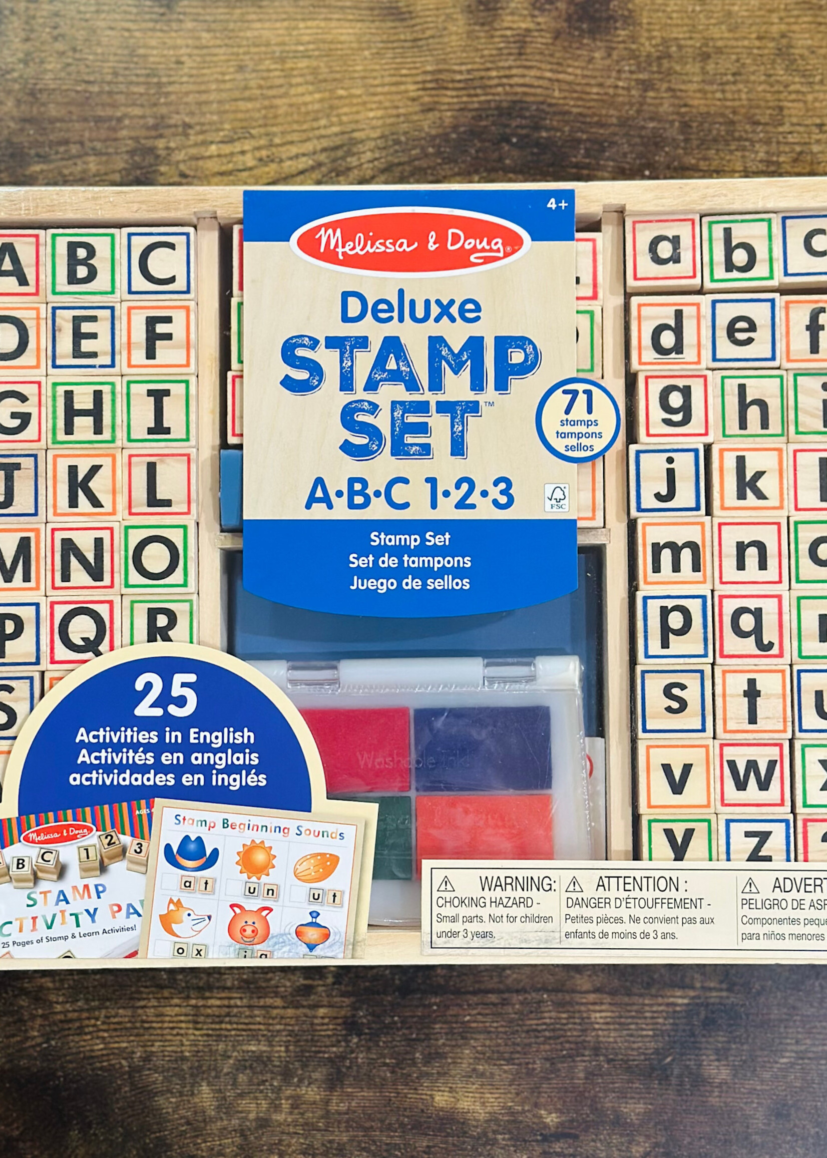 Melissa & Doug Wooden ABC Activity Stamp Set