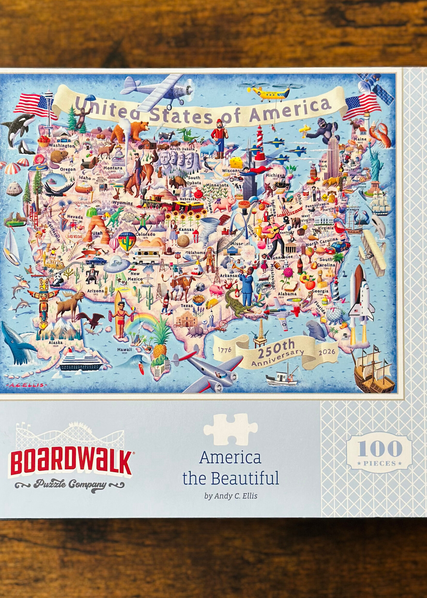 Boardwalk Puzzles Puzzle - America the Beautiful 100 Pc.