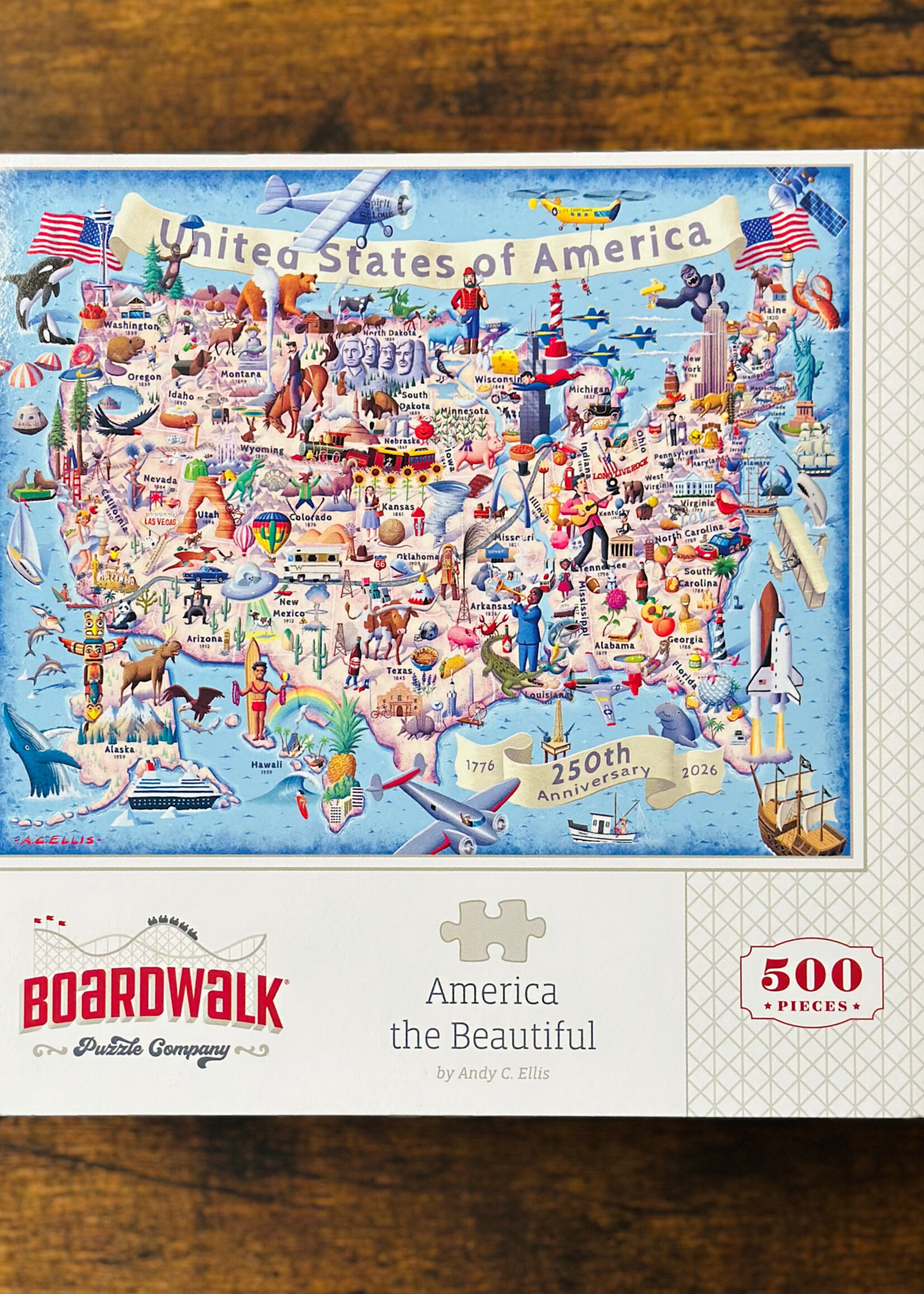 Boardwalk Puzzles Puzzle - America the Beautiful 500 Pc.