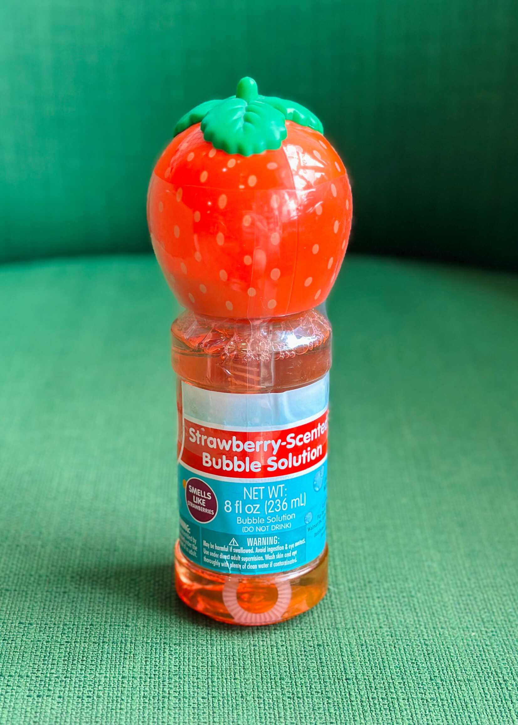 Strawberry-Scented Bubble Solution