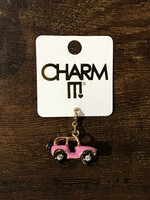 Charm It! Charm It! - Gold Pink Jeep Charm