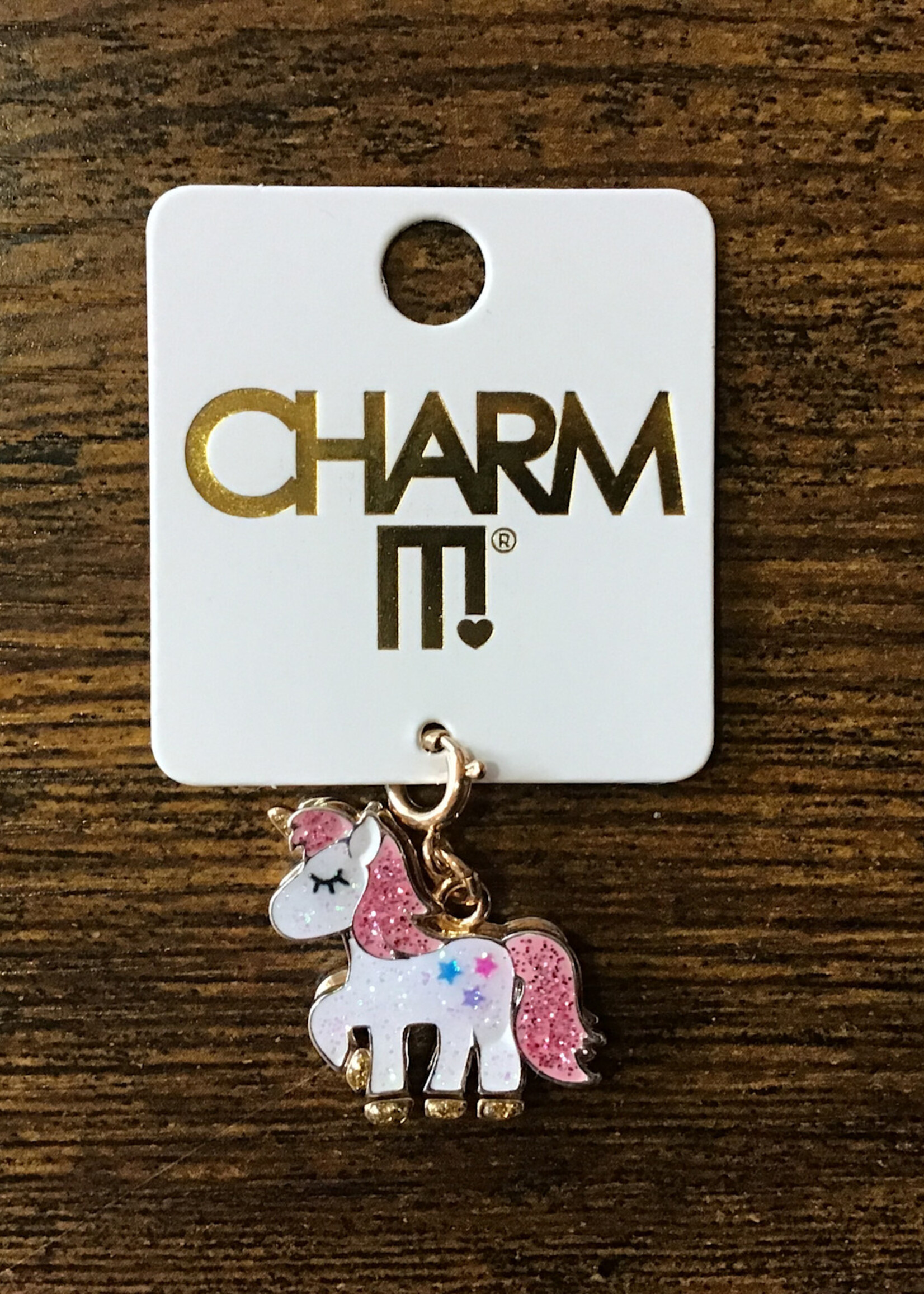 Charm It! Charm It! - Gold Glitter Unicorn