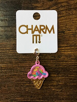 Charm It! Charm It! - Gold Ice Cream Cone Shaker Charm