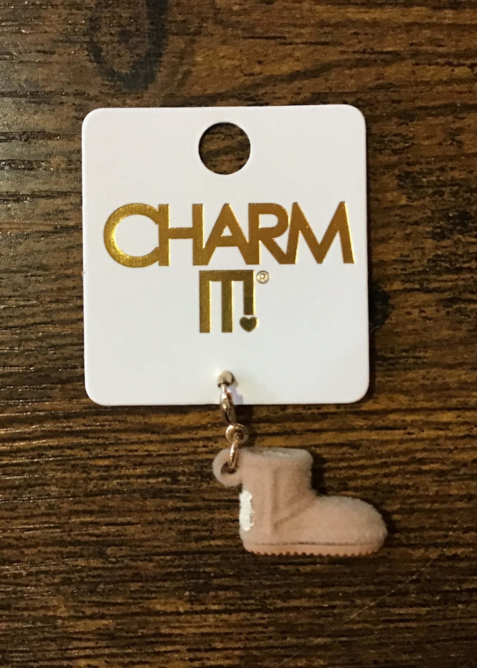 Charm It! Charm It! - Gold Furry Bootie Charm