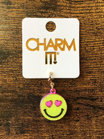 Charm It! Charm It! - Gold Glitter Smiley Face Charm