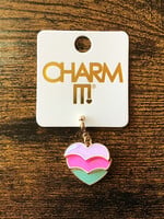 Charm It! Charm It! - Gold Swivel Heart Charm
