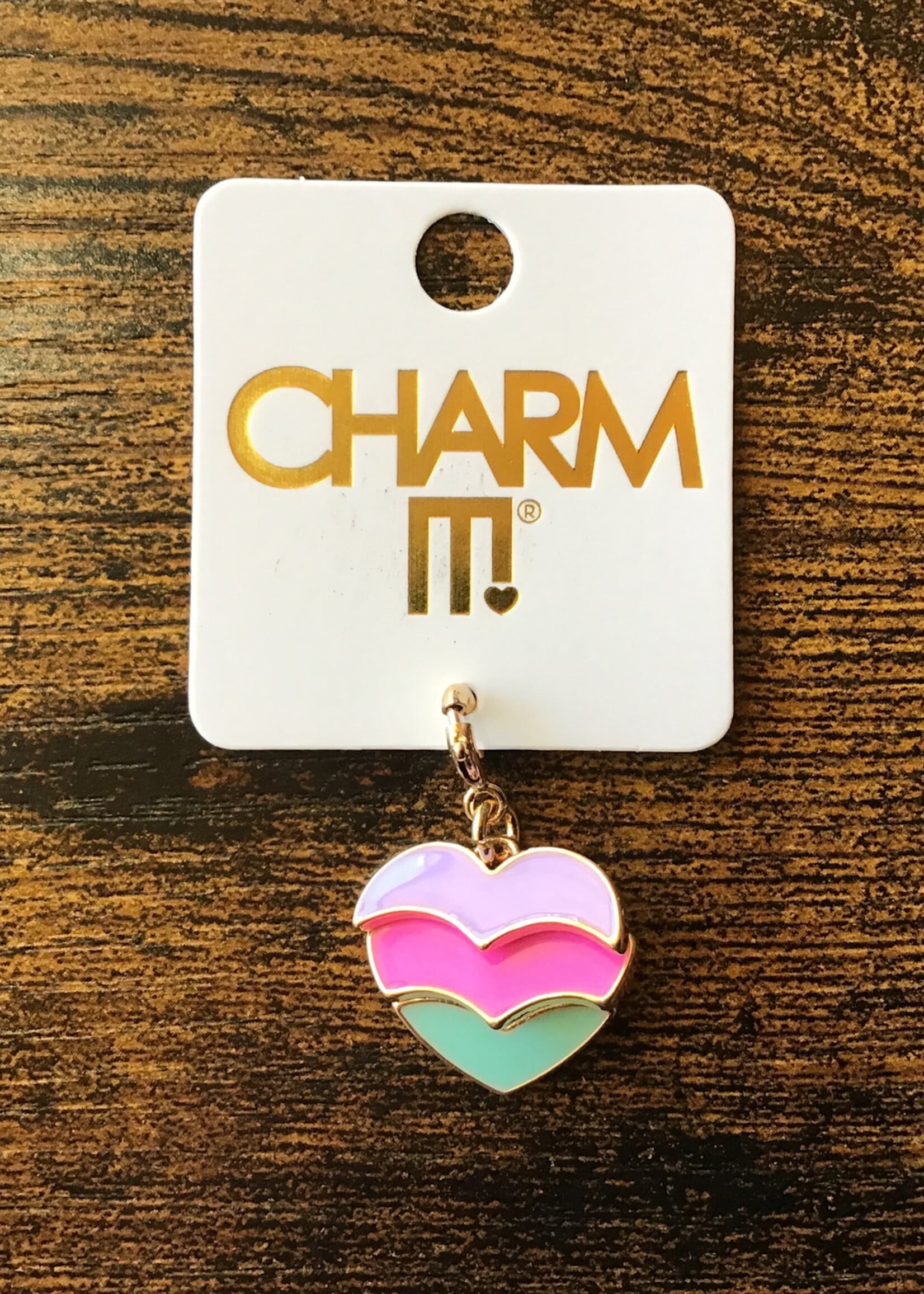 Charm It! Charm It! - Gold Swivel Heart Charm