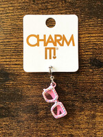 Charm It! Charm It! - Pink Sparkle Sunglasses Charm