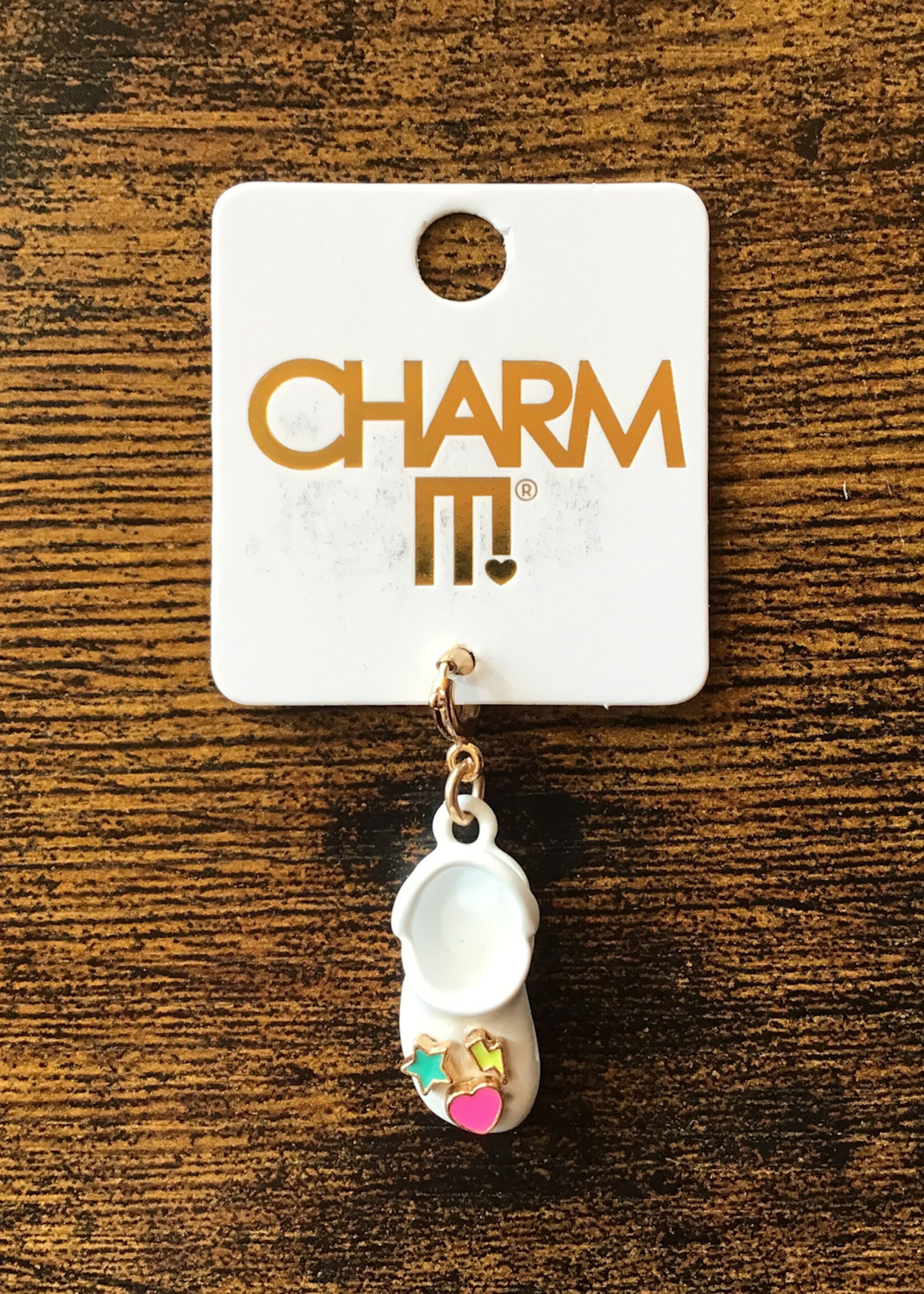 Charm It! Charm It! - Gold Rubber Clog Charm
