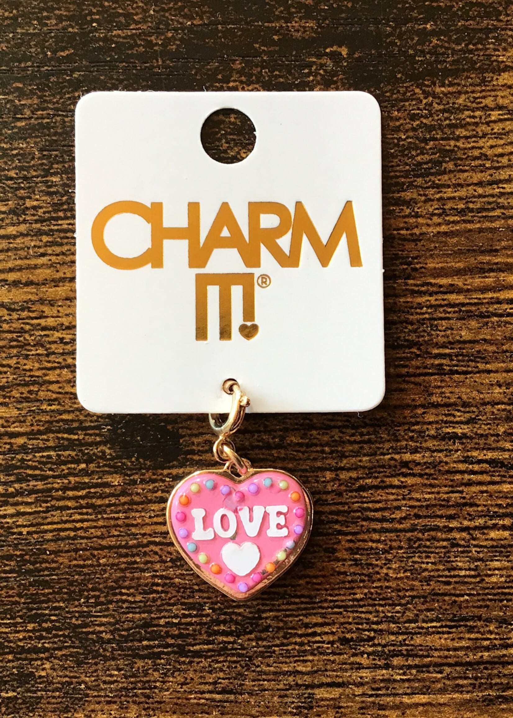 Charm It! Charm It! - Gold Love Sugar Cookie Charm
