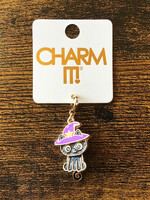 Charm It! Charm It! - Gold Swivel Black Cat Charm