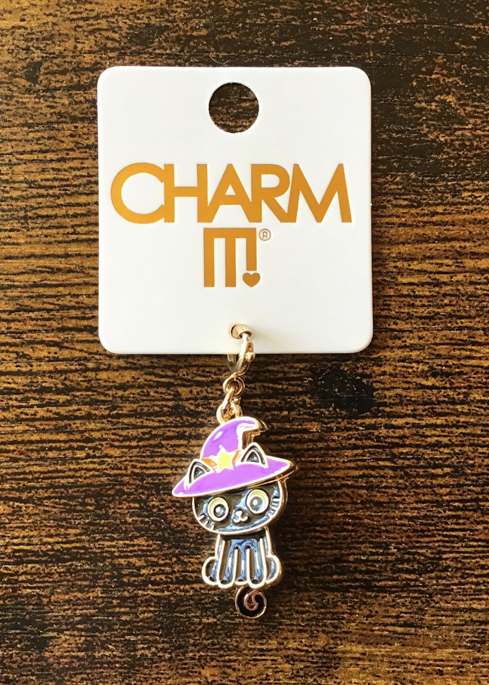 Charm It! Charm It! - Gold Swivel Black Cat Charm