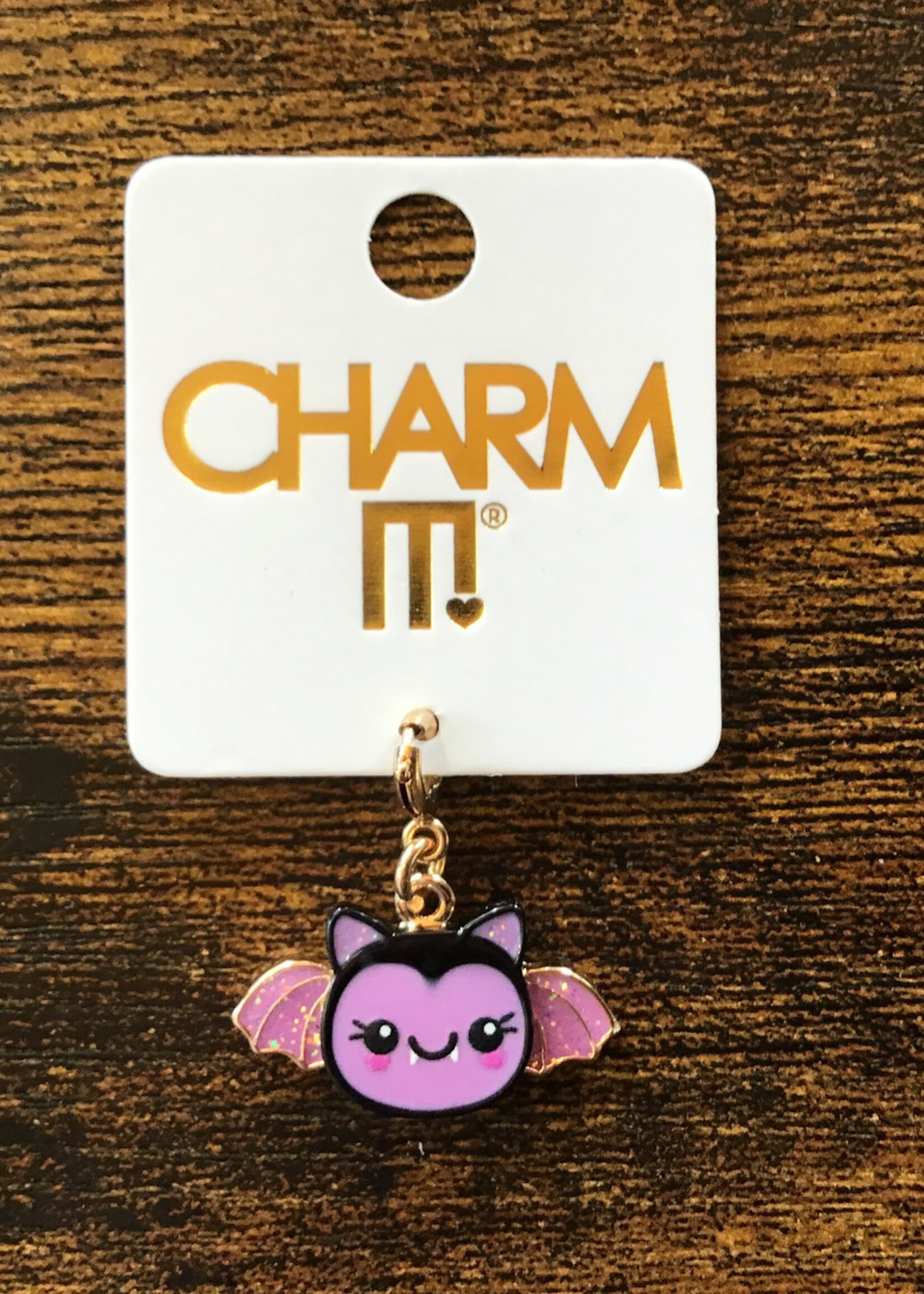 Charm It! Charm It! - Gold Glitter Bat Charm