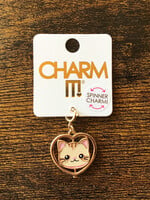Charm It! Charm It! - Gold Cat & Dog Spinner Charm