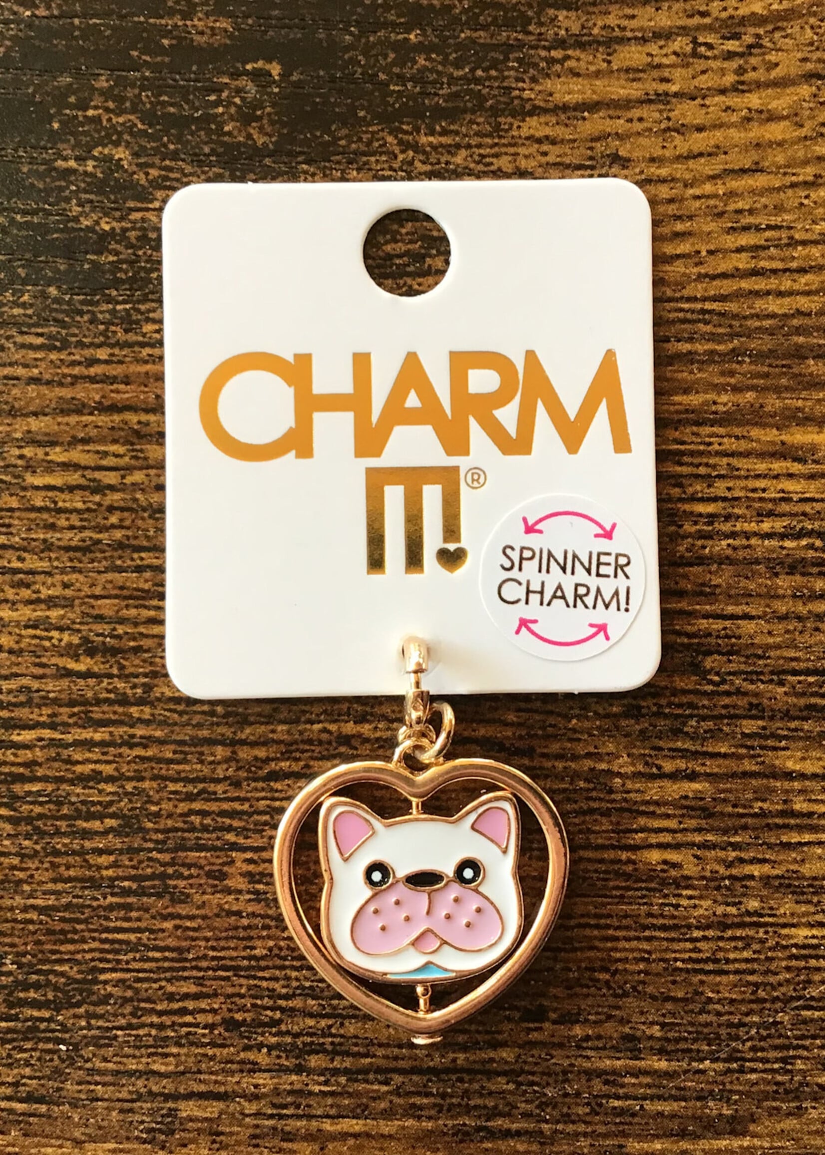 Charm It! Charm It! - Gold Cat & Dog Spinner Charm