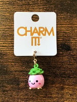 Charm It! Charm It! - Gold Happy Succulent Charm