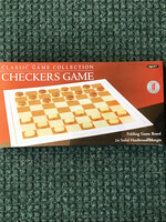 John Hansen Game - Wood Checkers Game