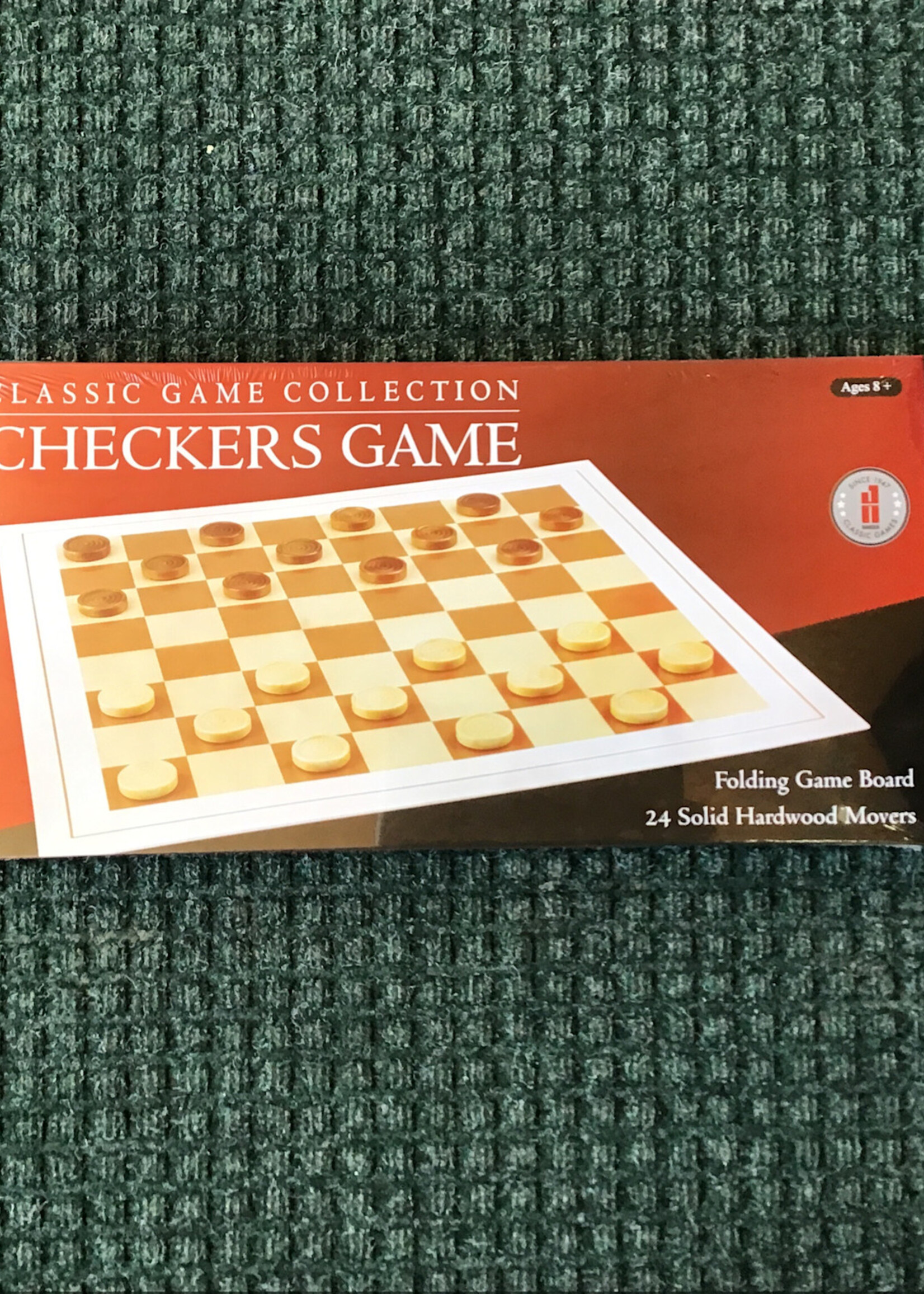John Hansen Game - Wood Checkers Game