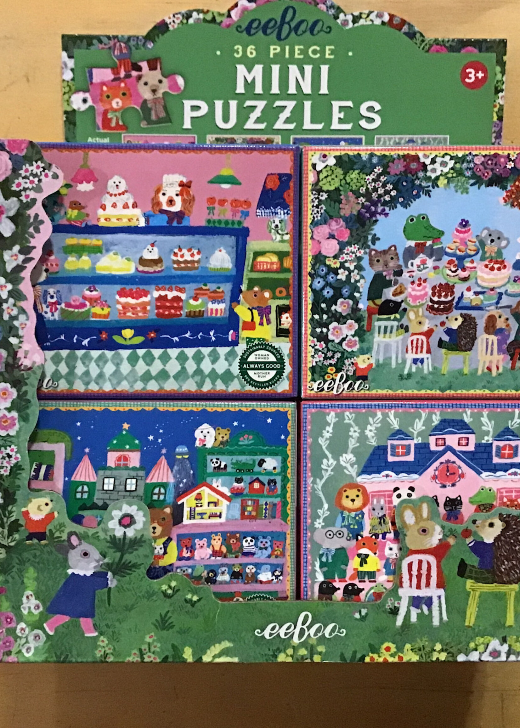 eeBoo Yumi’s 36 Mini puzzle assortment